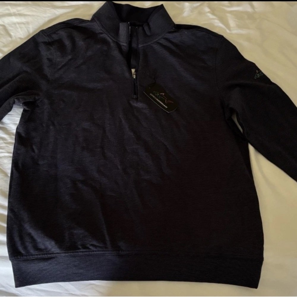 Greg Norman Collection Men's Dark Gray Zip Up Sweater